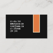 Retro grunge oranje bruine stijlvolle oude auto visitekaartje (Achterkant)