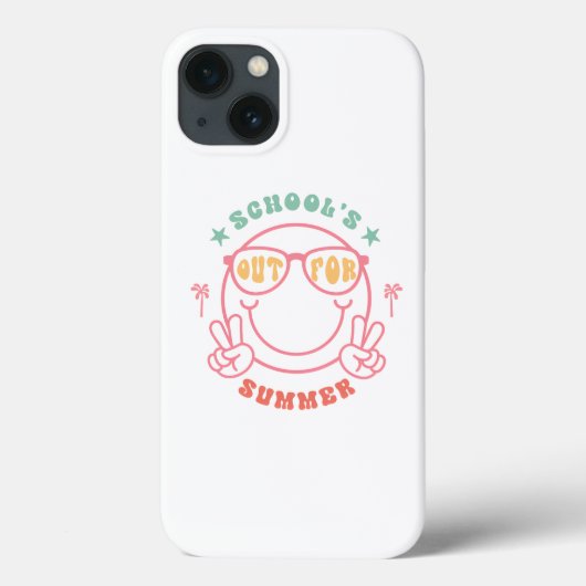 Retro Grunge "School's Out" Zomerontwerp Case-Mate iPhone Case (Achterkant)