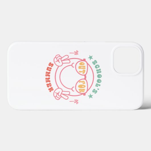 Retro Grunge "School's Out" Zomerontwerp Case-Mate iPhone Case (Achterkant (horizontaal))