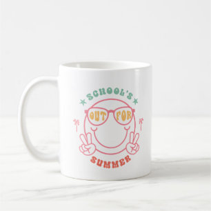 Retro Grunge "School's Out" Zomerontwerp Koffiemok