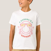 Retro Grunge "School's Out" Zomerontwerp T-shirt (Voorkant)