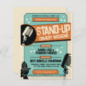 Retro  Grunge Stand Up Comedy Show (Voorkant / Achterkant)