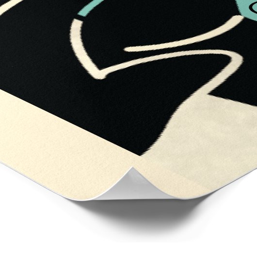 Retro  Grunge Stand Up Comedy Show Poster (Hoek)