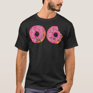 Retro  Grunge Style Donuts dessert verjaardag T-shirt