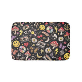Retro Grunge Sunshine Bliss Badmat