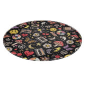 Retro Grunge Sunshine Bliss Snijplank (Hoek)