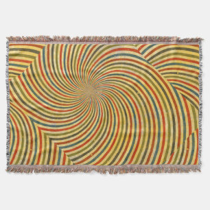Retro Grunge Swirl + jouw idee Deken