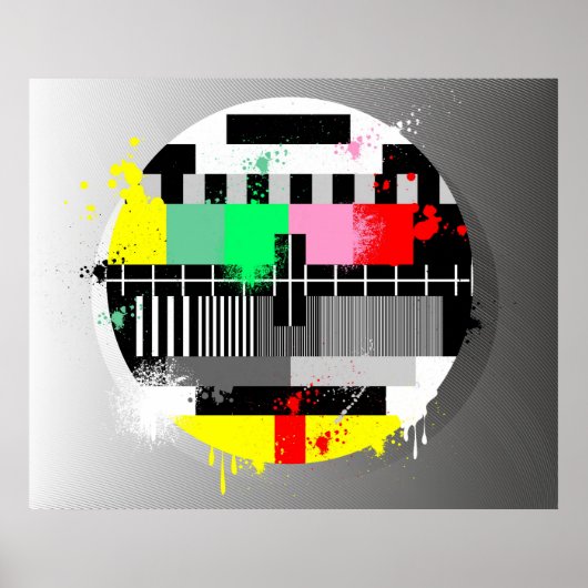 Retro grunge tv-poster poster (Voorkant)