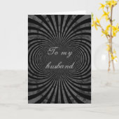 Retro grungy strepen voor man kaart (Gele Bloem)