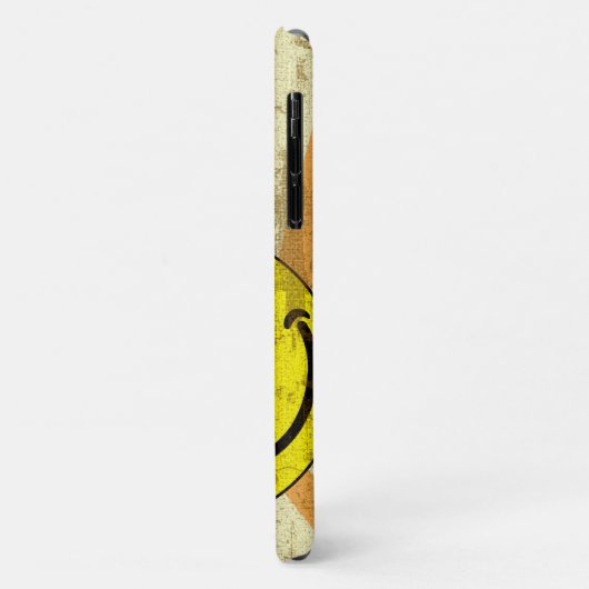 Retro Grungy Sunburst Case-Mate iPhone Case (Achterkant/links)