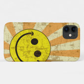 Retro Grungy Sunburst Case-Mate iPhone Case (Achterkant (horizontaal))