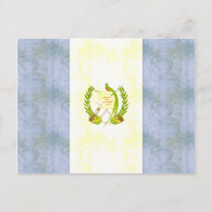 Retro Guatemala-vlag Briefkaart