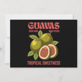 Retro Guavas Fruit Commerciële grafische kunst sti Kaart (Voorkant)