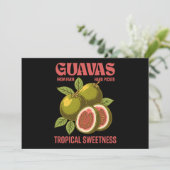 Retro Guavas Fruit Commerciële grafische kunst sti Kaart (Staand voorkant)
