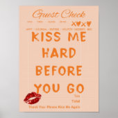 Retro Guest Check Quote Poster (Voorkant)