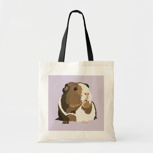 Retro Guinea Pig 'Betty' Shopping Bag Tote Bag (Voorkant)