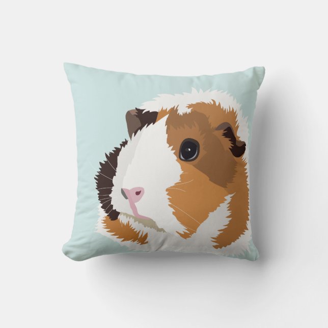 Retro Guinea Pig "Elsie"-kussen Kussen (Voorkant)