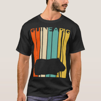 Retro  Guinea Pig Silhouette Guinee Pig Lov T-shirt