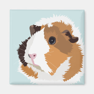 Retro Guinee Pig "Elsie" Magnet