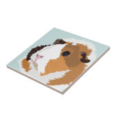 Retro Guinee Pig "Elsie" Tile Tegeltje (Zijkant)