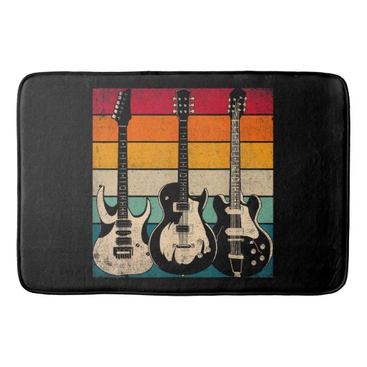 Retro Guitar Badmat (Voorkant)