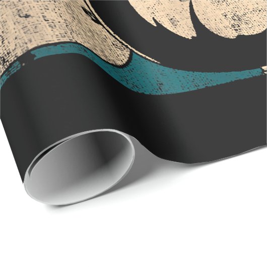 Retro Guitar Cadeaupapier (Rol Hoek)