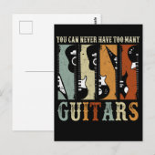 Retro Guitar Collector Guitarist Rock Music Lover Briefkaart (Voorkant / Achterkant)