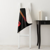 Retro Guitar Guitarist Electric Bass Guitar Rock M Sherpa Deken (In situ)