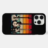 Retro Guitar iPhone Hoesje (Achterkant horizontaal)