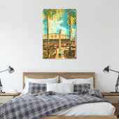 retro guitar lover gift canvas afdruk (Insitu (Slaapkamer))