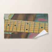 retro guitar lover gift handdoek (Handdoek)
