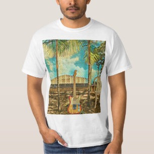 retro guitar lover gift t-shirt