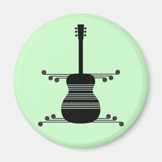 Retro Guitar Magnet (Voorkant)