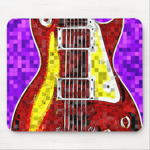 Retro Guitar Muismat