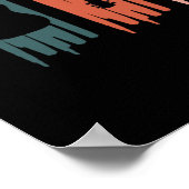 Retro Guitar Music Player Musician Guitarist Graph Poster (Hoek)