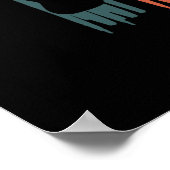 Retro Guitar Music Player Musician Guitarist Graph Poster (Hoek)