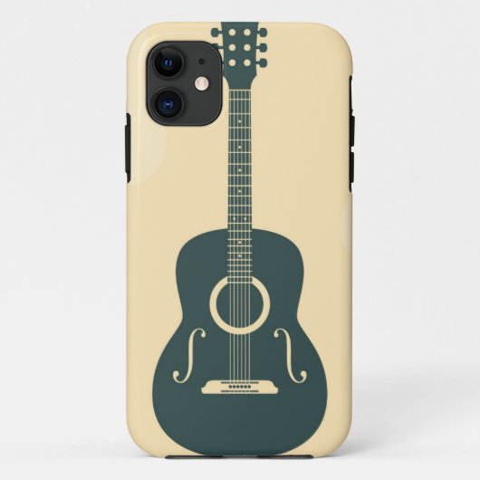 Retro guitar-muziek Case-Mate iPhone case (Achterkant)