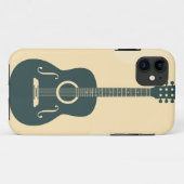 Retro guitar-muziek Case-Mate iPhone case (Achterkant (horizontaal))