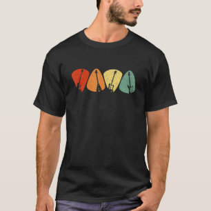 Retro Guitar Pick Player Guitarist T-shirt