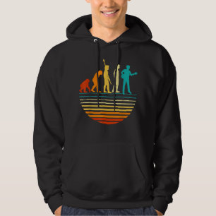 Retro Guitar Player Design Guitarist I  Evo Hoodie