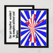 Retro Guitar Player Kaart (Voorkant / Achterkant)