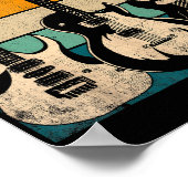 Retro Guitar Poster (Hoek)