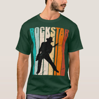 Retro Guitar Rock en Roll Guitarists Guitar Music T-shirt