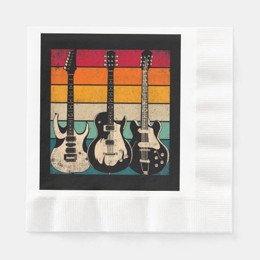 Retro Guitar Servet (Voorkant)