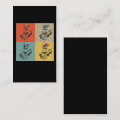 Retro Guitar speelt Cat Guitarist Visitekaartje (Voorkant / Achterkant)