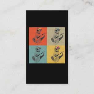 Retro Guitar speelt Cat Guitarist Visitekaartje