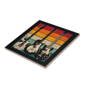 Retro Guitar Tegeltje (Zijkant)