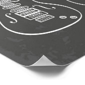 Retro guitar trio muziekillustratie poster (Hoek)