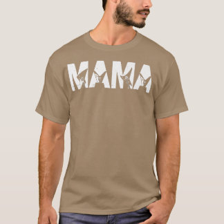 Retro Guitarist Moeder Mama Guitar Moederdag Mu T-shirt