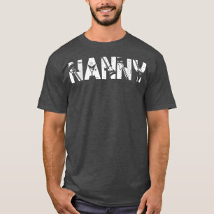 Retro Guitarist Moeder Nanny Guitar Moederdag T-shirt